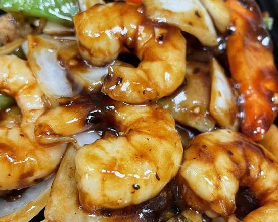 18. Prawn with Pepper in Black Bean Sauce 豉椒虾球